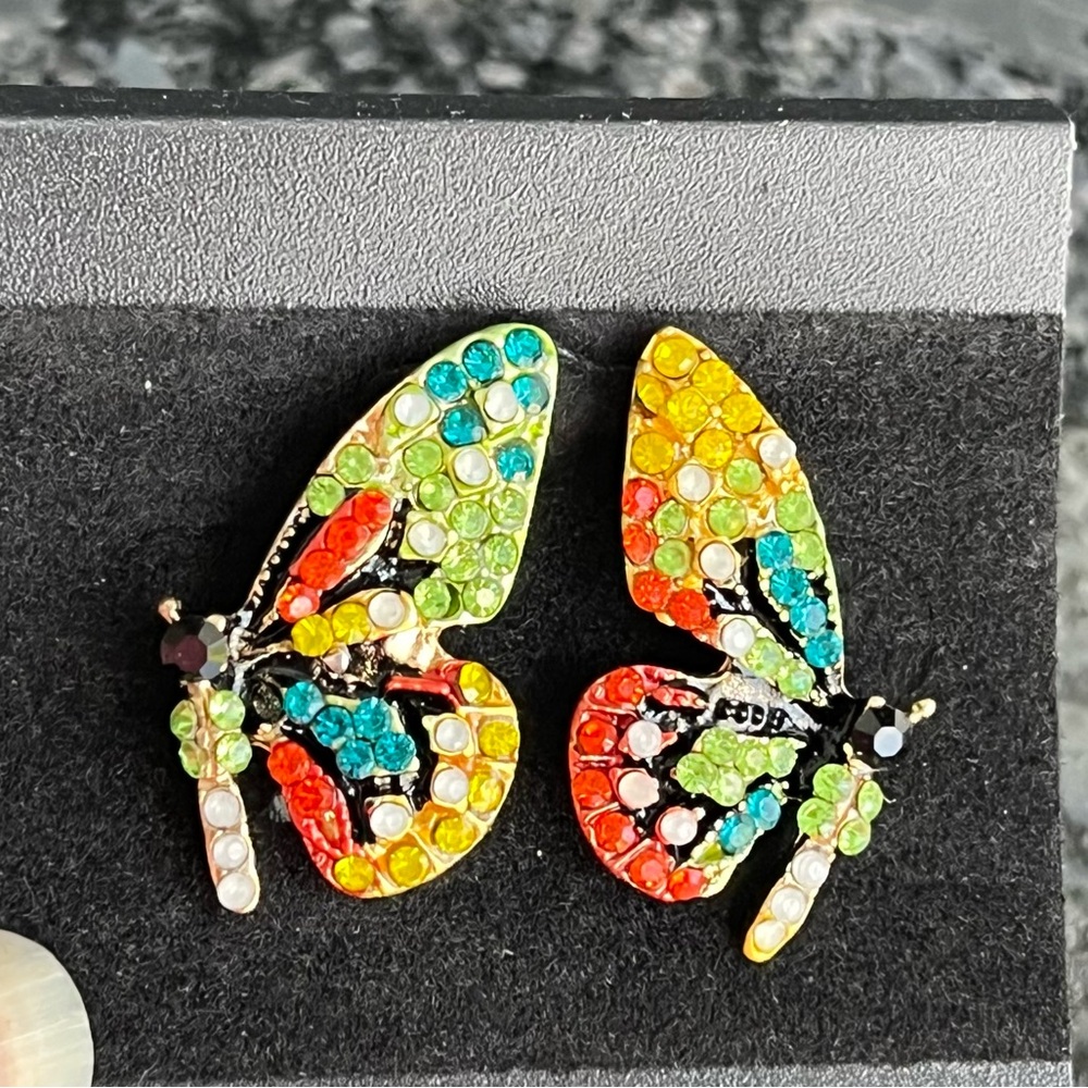 Eye Candy LA Butterfly Earrings